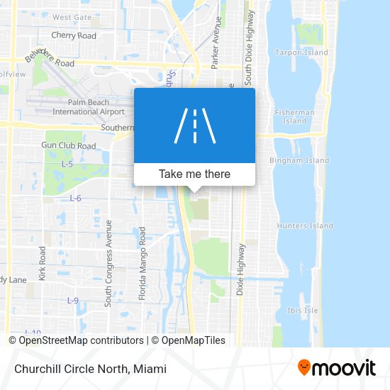 Churchill Circle North map