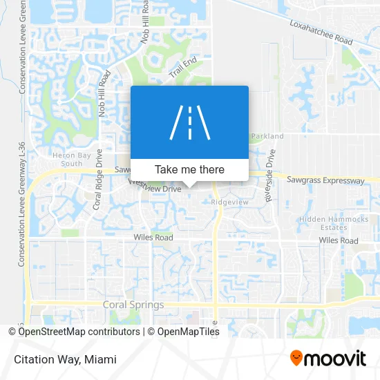 Citation Way map