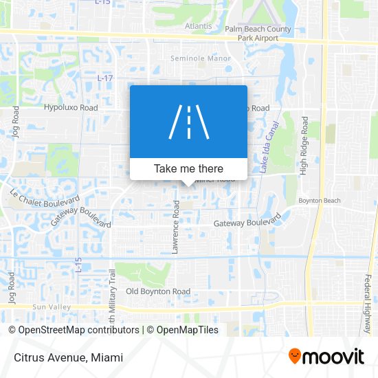 Mapa de Citrus Avenue