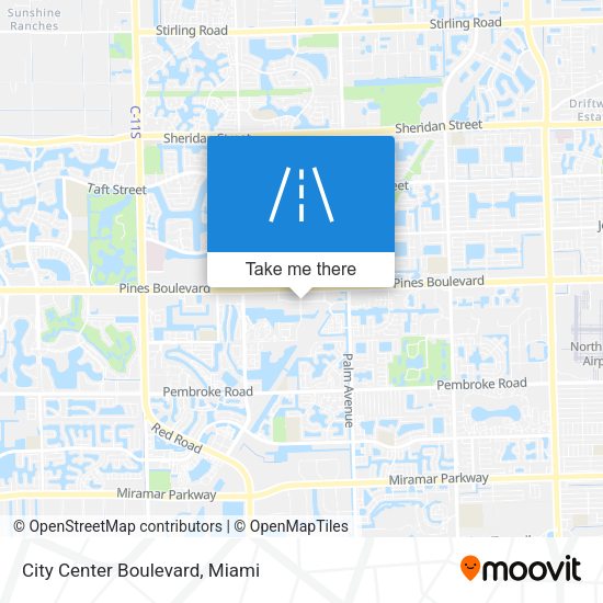 City Center Boulevard map