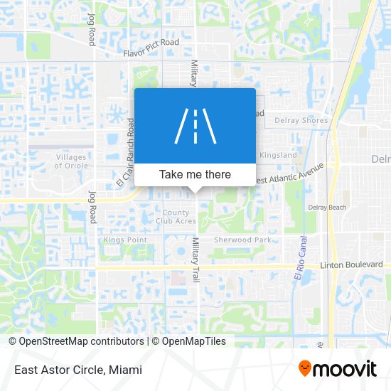 Mapa de East Astor Circle