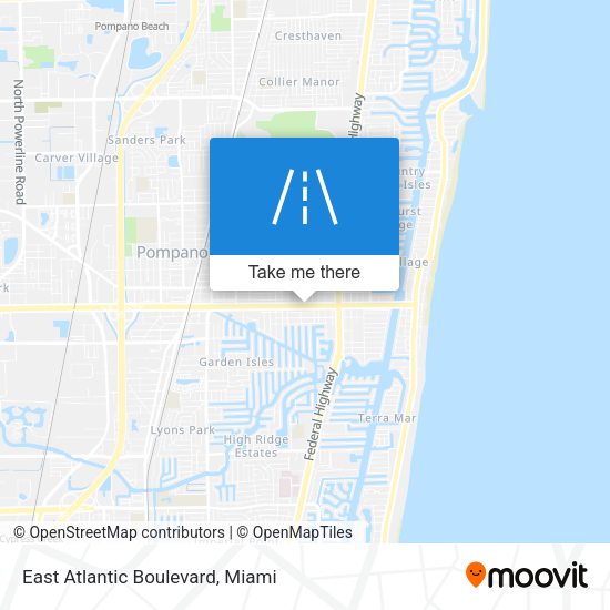 Mapa de East Atlantic Boulevard