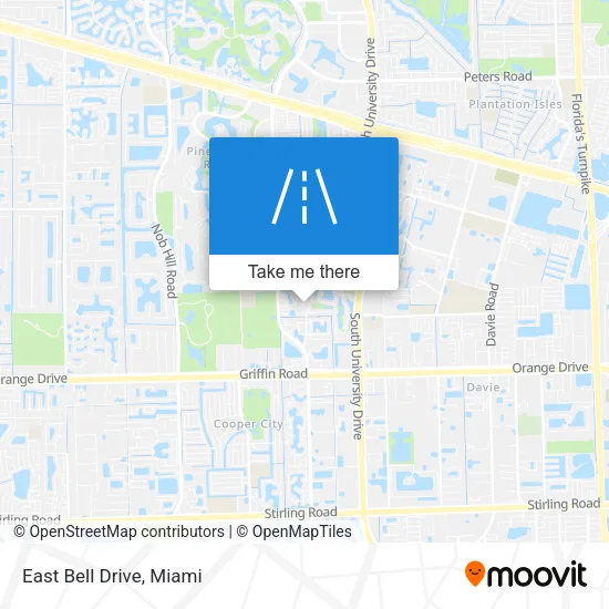 East Bell Drive map
