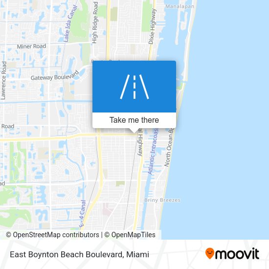 East Boynton Beach Boulevard map