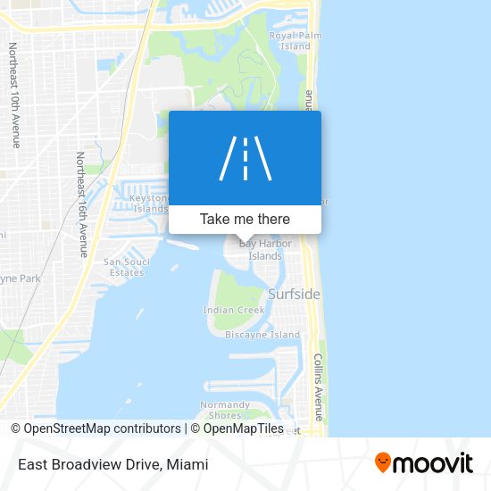 East Broadview Drive map