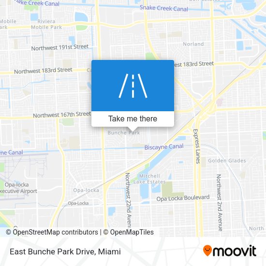 East Bunche Park Drive map