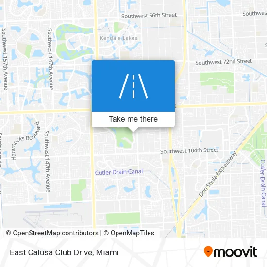 East Calusa Club Drive map