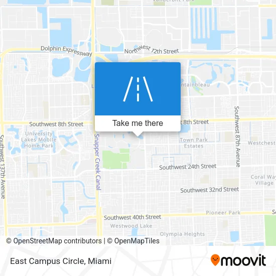 Mapa de East Campus Circle