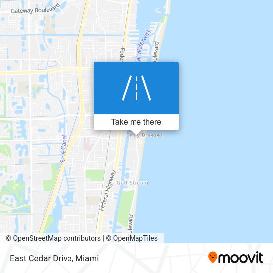 Mapa de East Cedar Drive