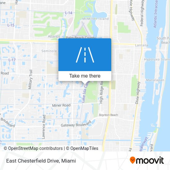 East Chesterfield Drive map