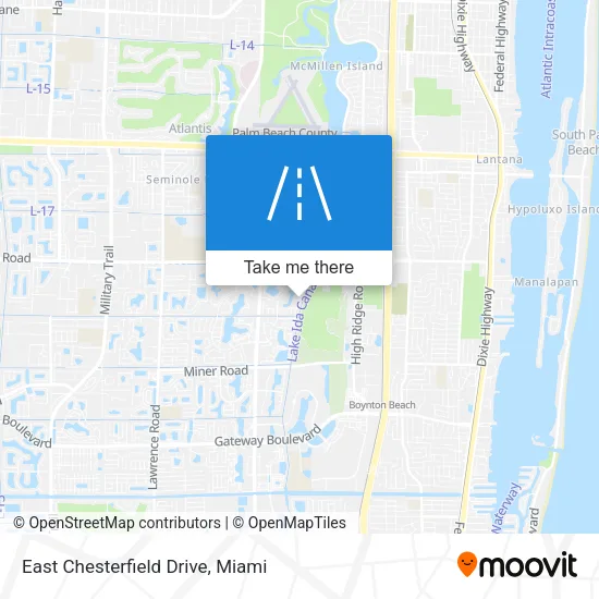 East Chesterfield Drive map