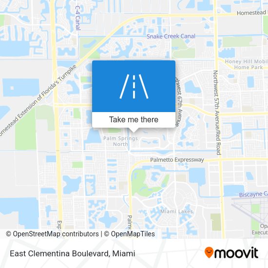East Clementina Boulevard map