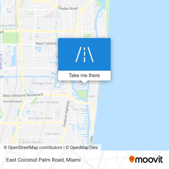 Mapa de East Coconut Palm Road