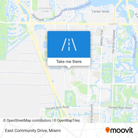 Mapa de East Community Drive