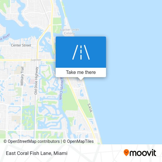 Mapa de East Coral Fish Lane