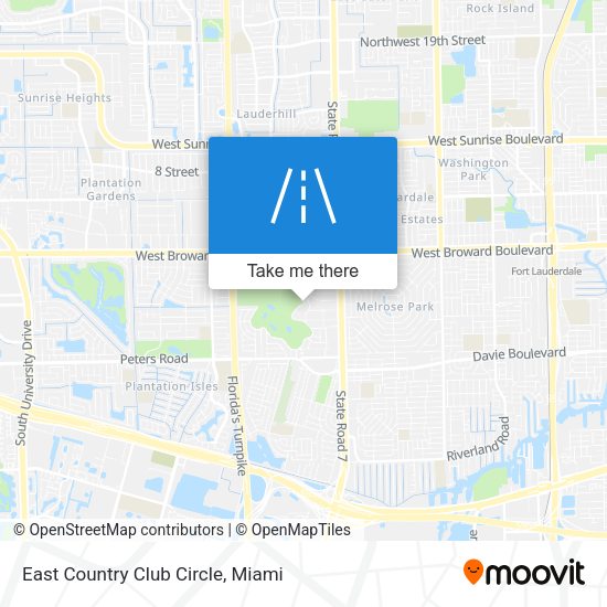 Mapa de East Country Club Circle