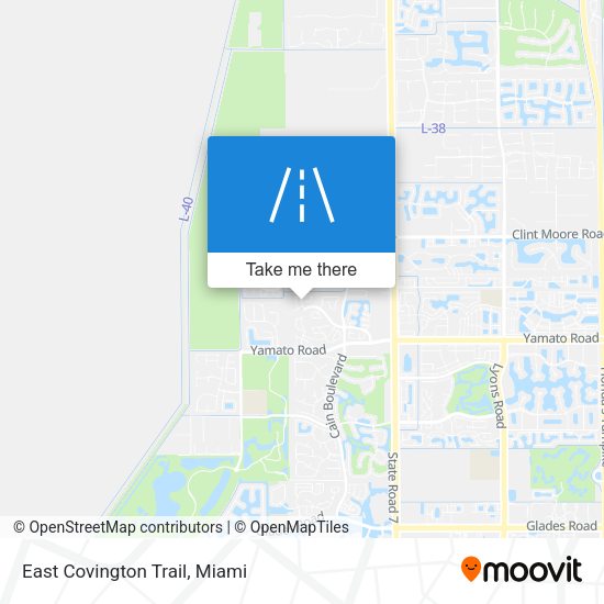 Mapa de East Covington Trail