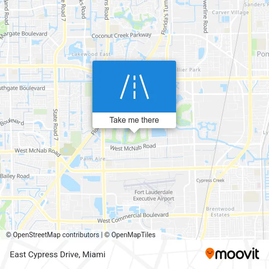 East Cypress Drive map