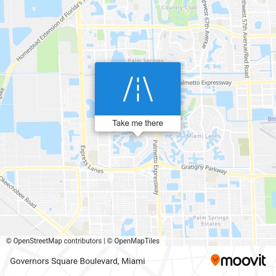 Governors Square Boulevard map