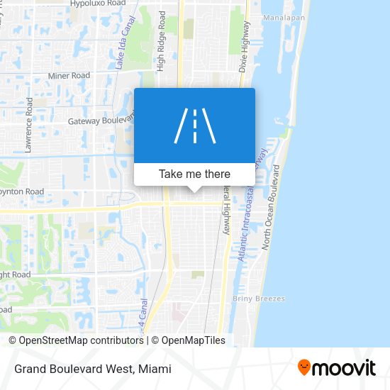 Mapa de Grand Boulevard West