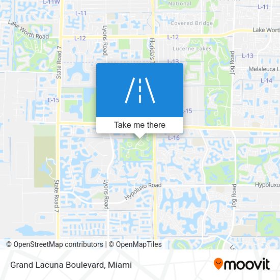 Mapa de Grand Lacuna Boulevard