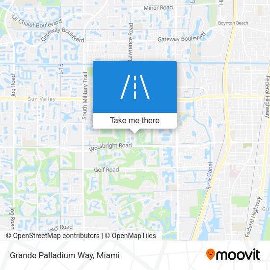 Mapa de Grande Palladium Way