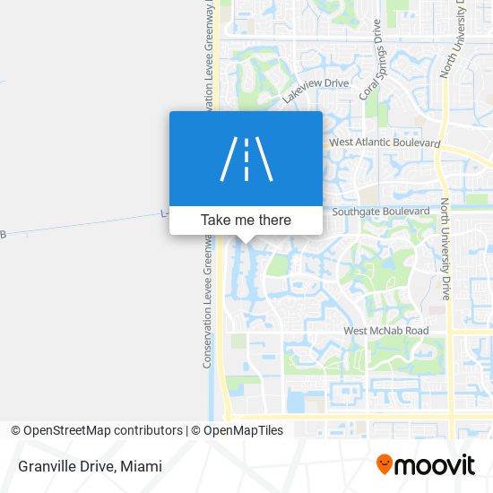 Granville Drive map