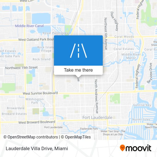 Lauderdale Villa Drive map