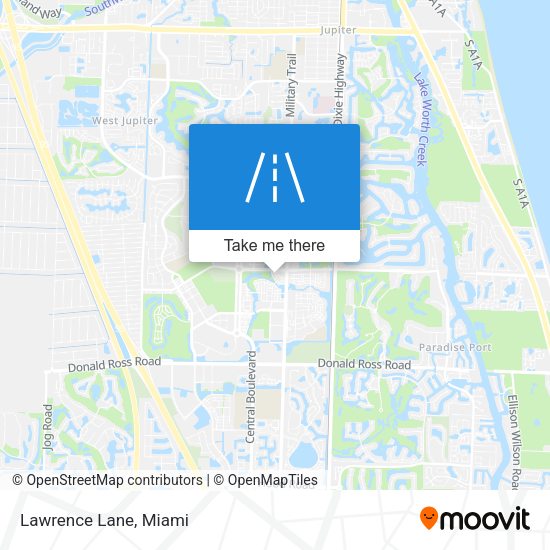 Mapa de Lawrence Lane