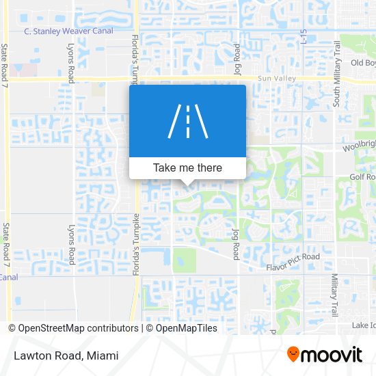 Mapa de Lawton Road