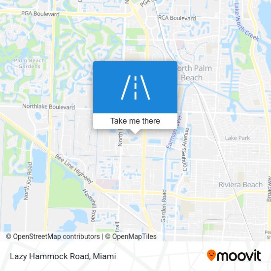 Mapa de Lazy Hammock Road