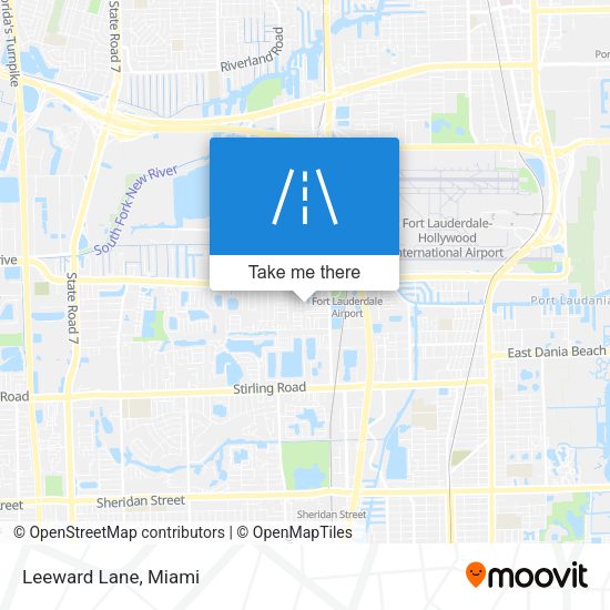 Leeward Lane map