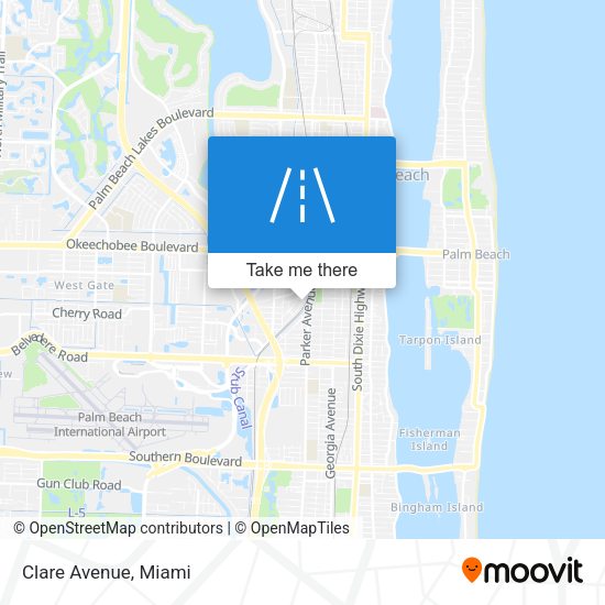 Mapa de Clare Avenue