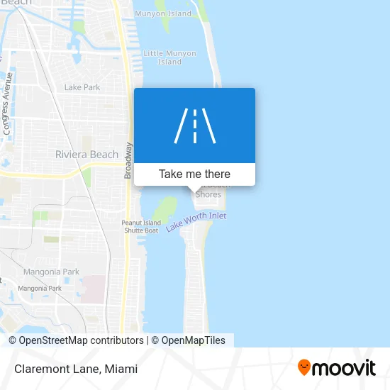Mapa de Claremont Lane