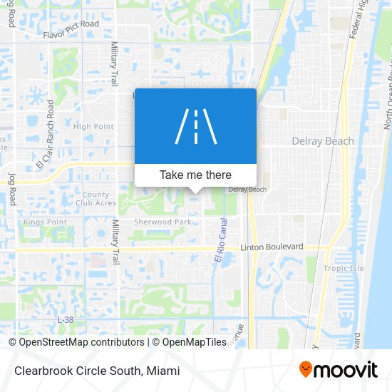 Mapa de Clearbrook Circle South