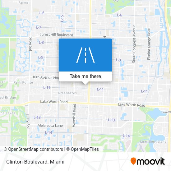 Mapa de Clinton Boulevard