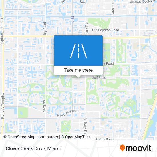 Mapa de Clover Creek Drive