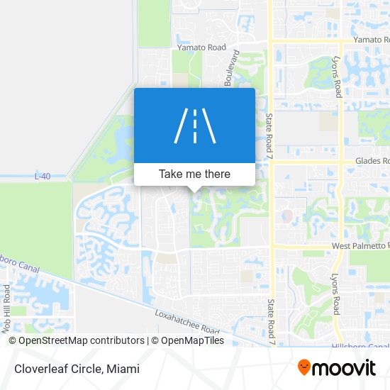 Cloverleaf Circle map