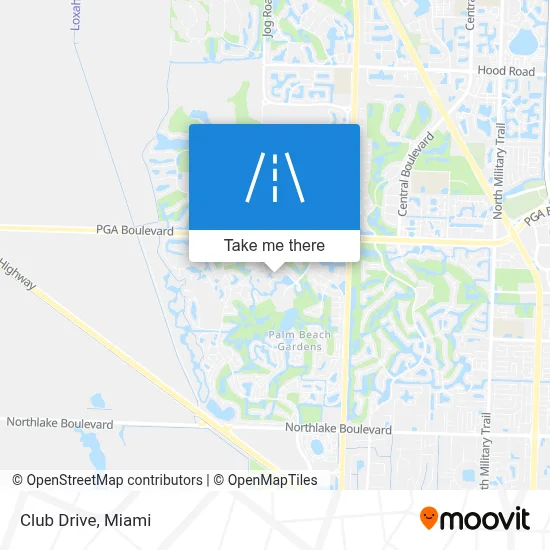 Club Drive map
