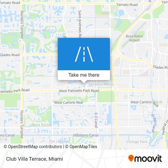 Club Villa Terrace map