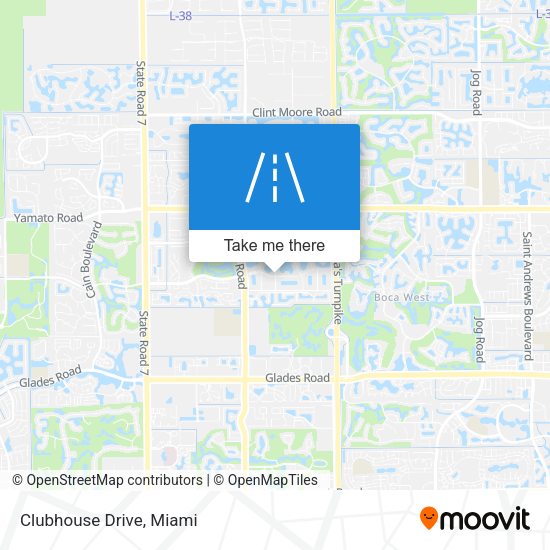 Mapa de Clubhouse Drive
