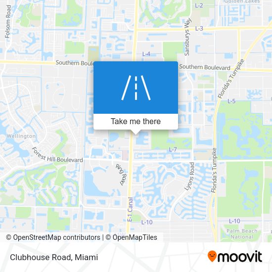 Mapa de Clubhouse Road