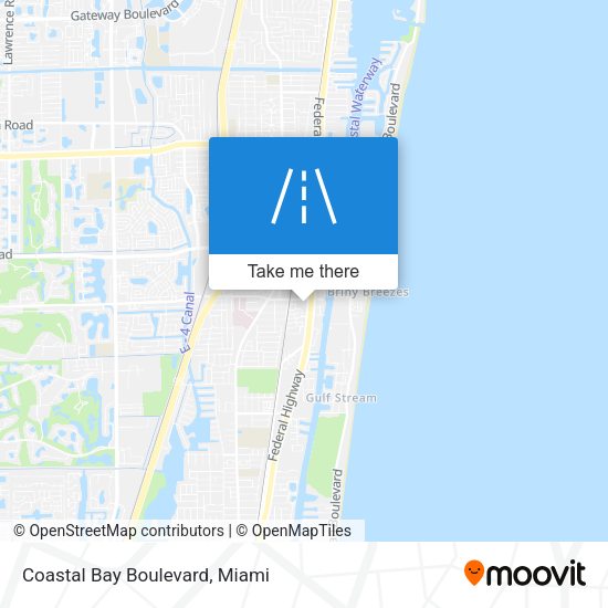 Coastal Bay Boulevard map