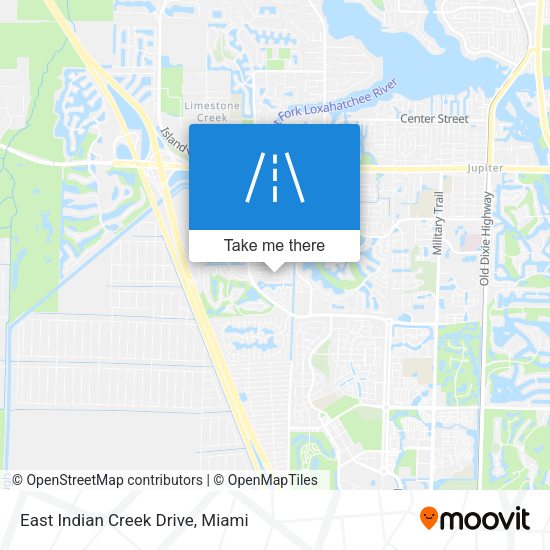 Mapa de East Indian Creek Drive