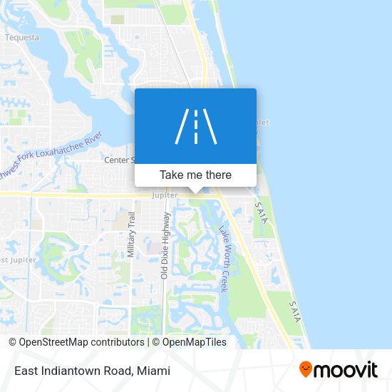 Mapa de East Indiantown Road