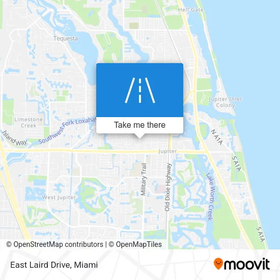 East Laird Drive map