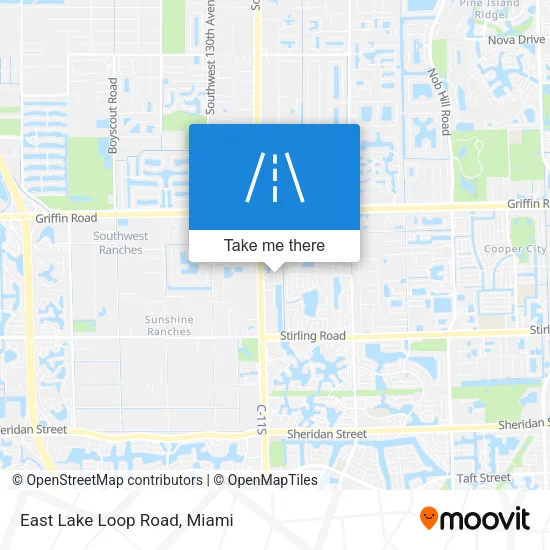 East Lake Loop Road map