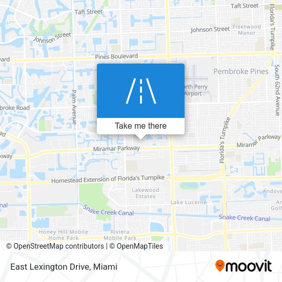 East Lexington Drive map
