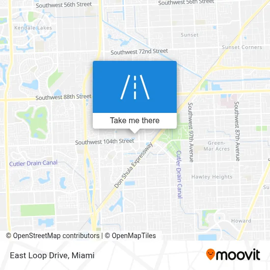 East Loop Drive map