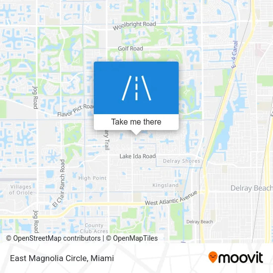 East Magnolia Circle map